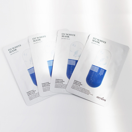 Storyderm O2 White Mask – Maska dotleniająca i nawilżająca z arbutyną - Maska Premium 25ml