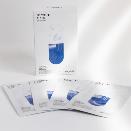 Storyderm O2 White Mask – Maska dotleniająca i nawilżająca z arbutyną - Maska Premium 25ml