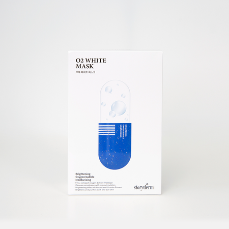 Storyderm O2 White Mask – Maska dotleniająca i nawilżająca z arbutyną - Maska Premium 25ml